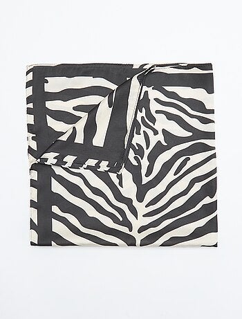 Foulard imprimé 'zèbre'