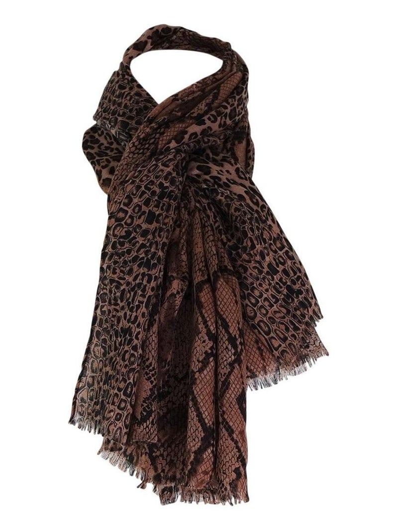 Foulard léopard PUNO Marron - Kiabi