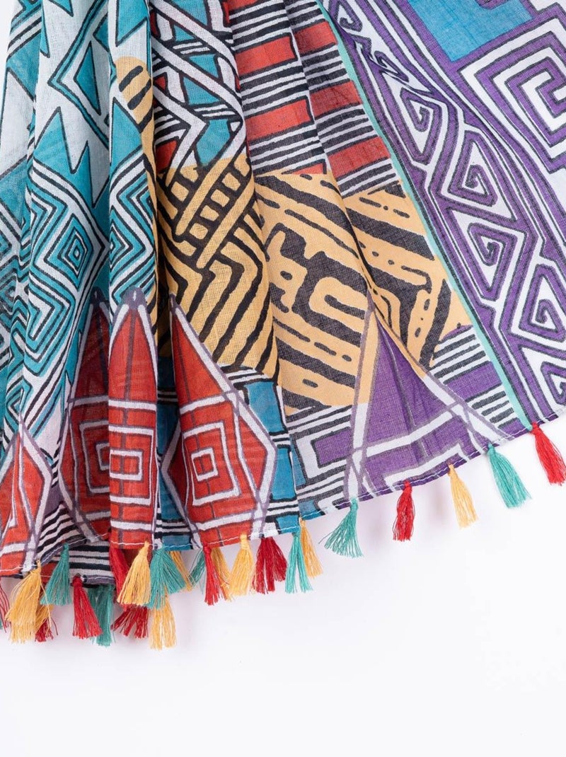 Foulard Magma Bleu - Kiabi