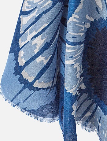 Foulard motif grandes fleurs - damart