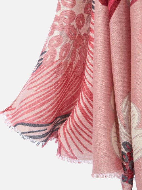 Foulard motif grandes fleurs - Damart - Kiabi