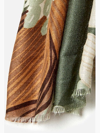 Foulard motif grandes fleurs - damart