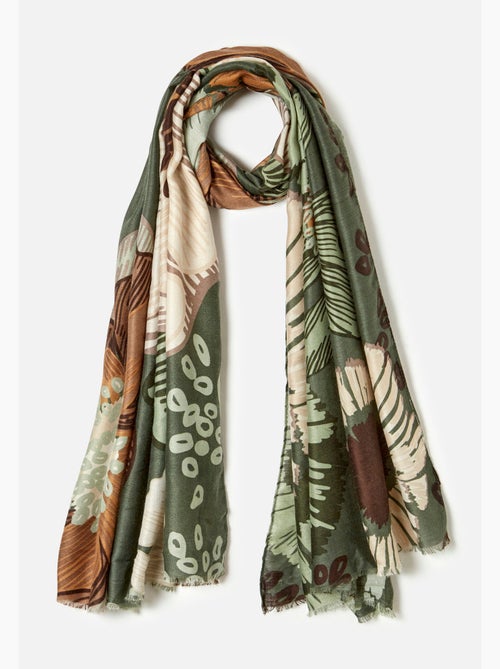 Foulard motif grandes fleurs - damart - Kiabi Foulard motif grandes fleurs - damart - Kiabi