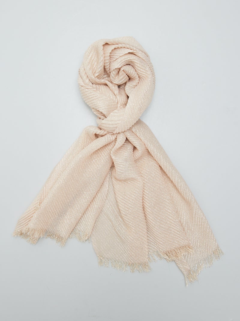 Foulard pailletté Beige irisé - Kiabi