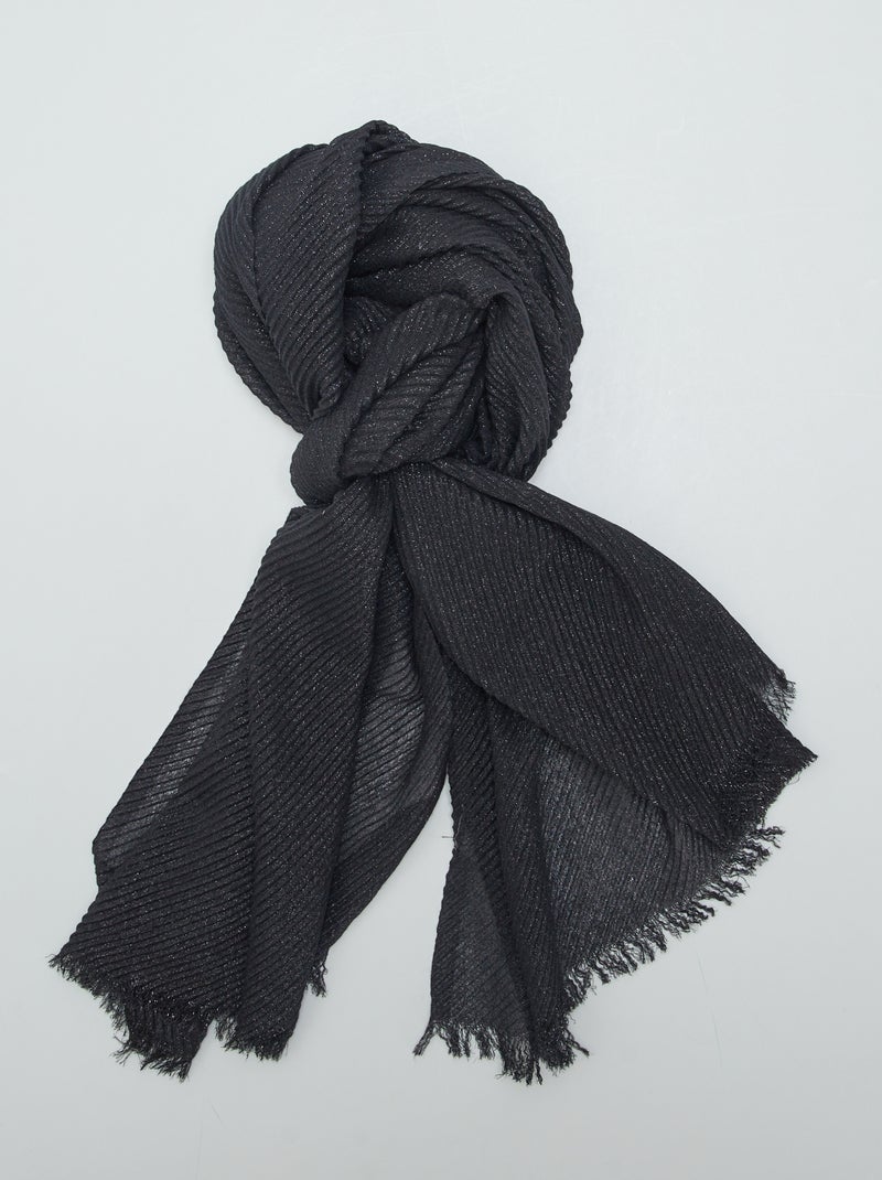 Foulard pailletté noir - Kiabi