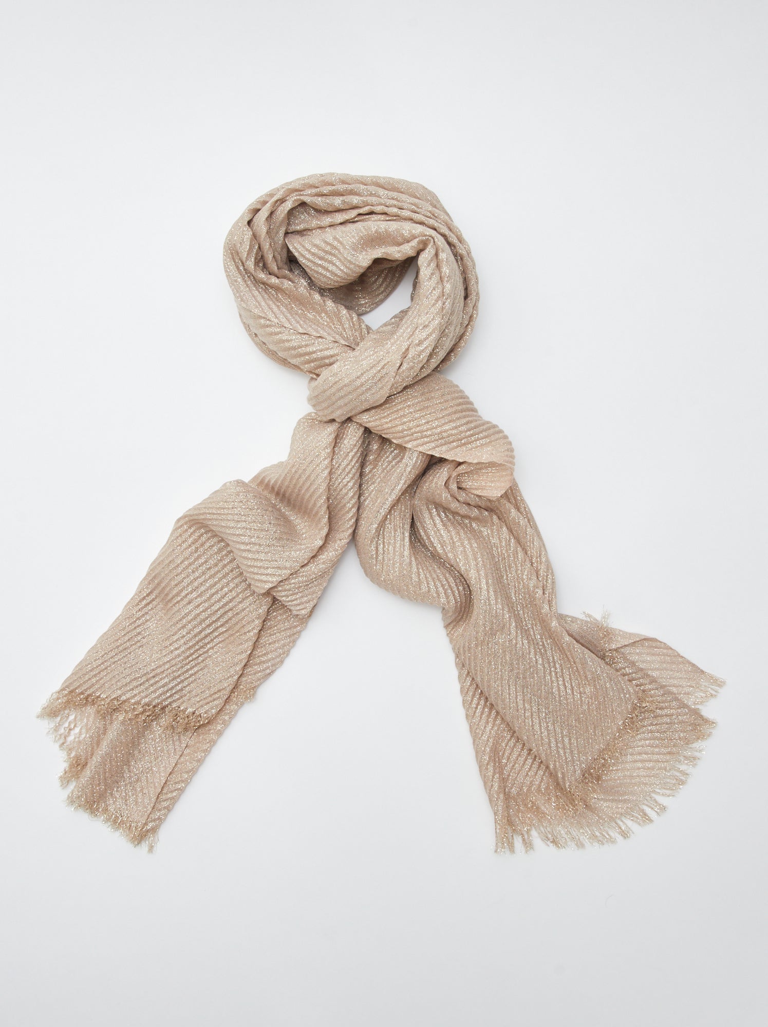 Foulard Boule 56836 Motif Papillons Couleur Beige - NEUF Avec étiquettes