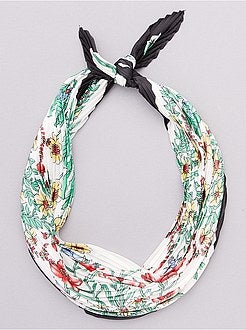 Foulard plissé fleuri - Kiabi