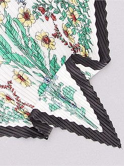 Foulard plissé fleuri - Kiabi