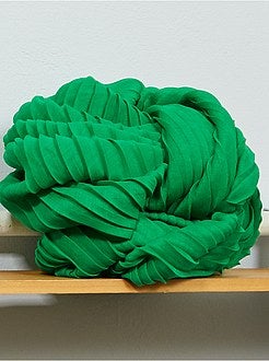 Foulard plissé uni - Kiabi