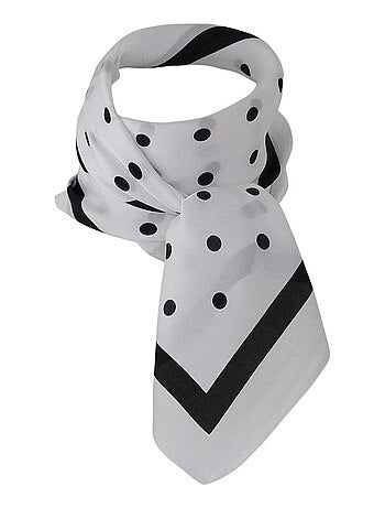 Foulard polysatin à pois