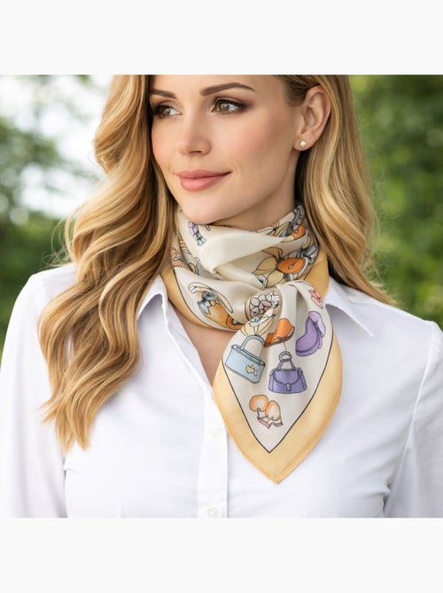 Foulard Polysatin BOJKA – Carré Satiné Élégant - Kiabi