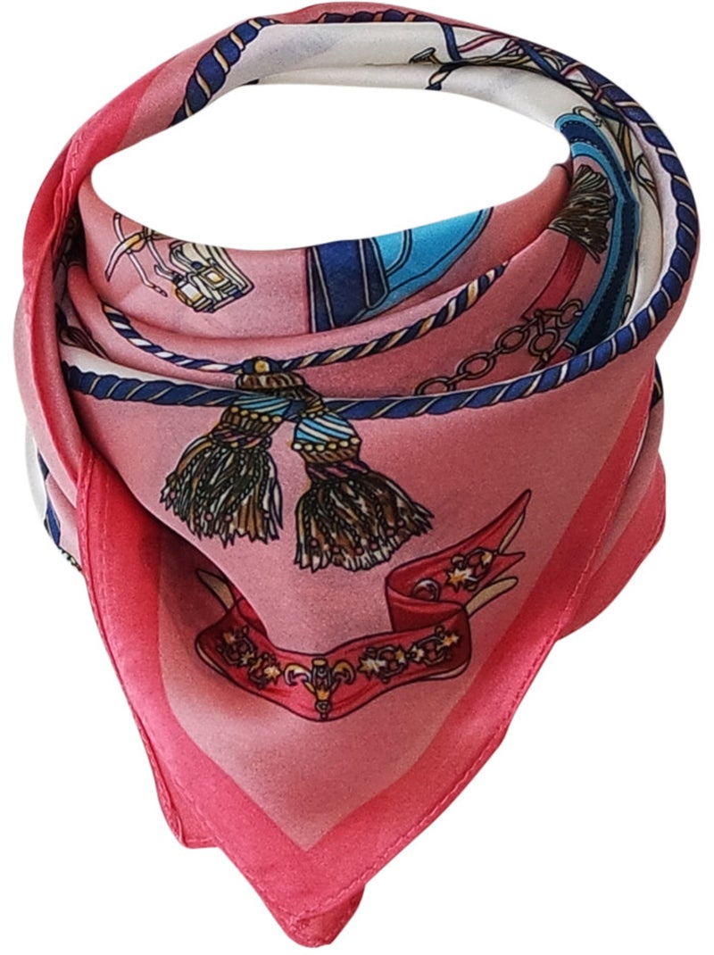 Foulard polysatin BOZA Rose - Kiabi
