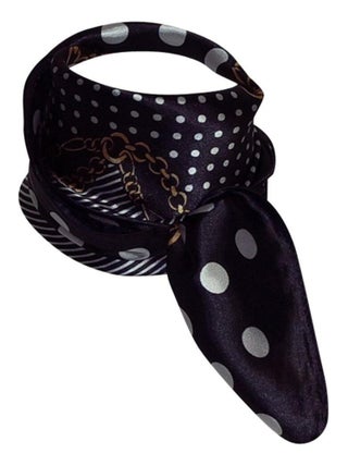 Foulard polysatin chainettes