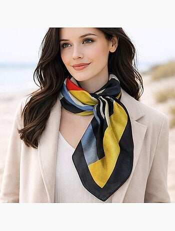 Foulard polysatin CUBIQUE