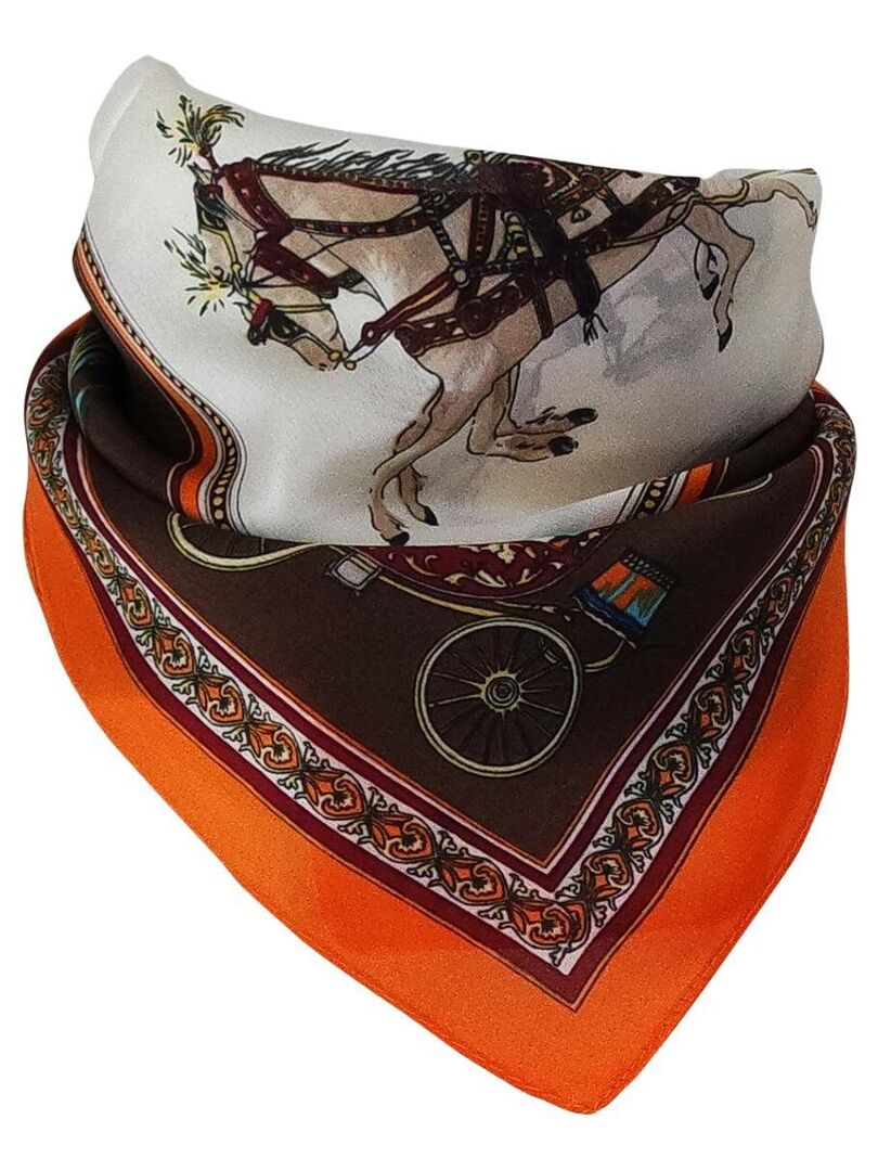 Foulard polysatin EMPIRE Orange - Kiabi