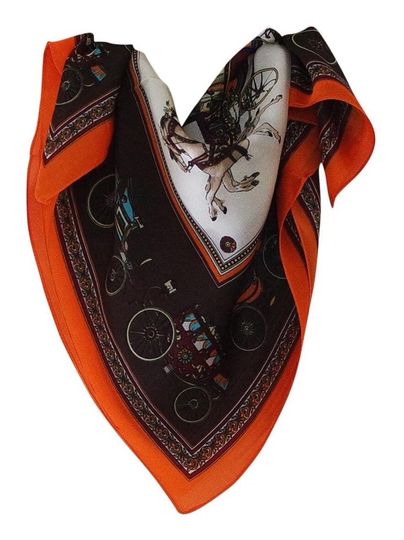 Foulard polysatin EMPIRE Orange - Kiabi