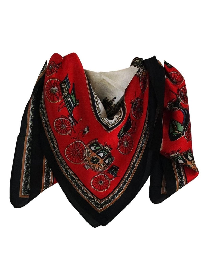 Foulard polysatin EMPIRE Rouge - Kiabi