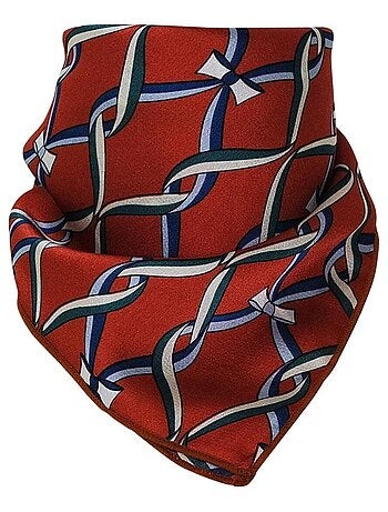 Foulard polysatin entrelacé