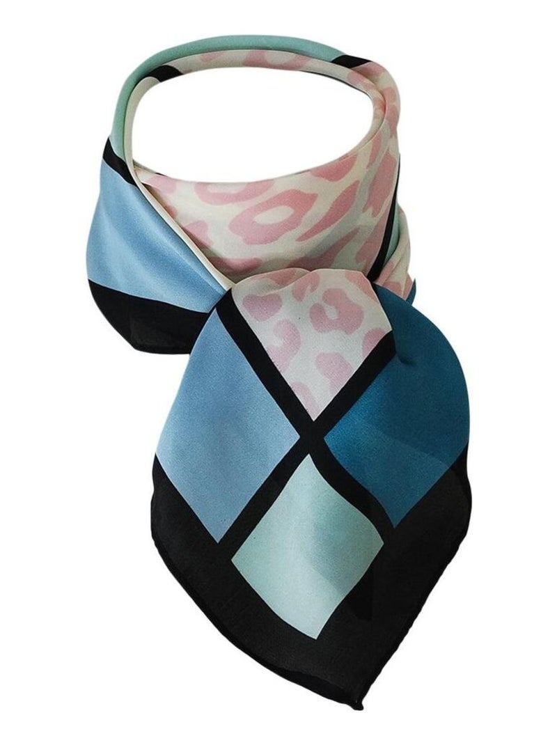 Foulard polysatin LOULA Bleu - Kiabi