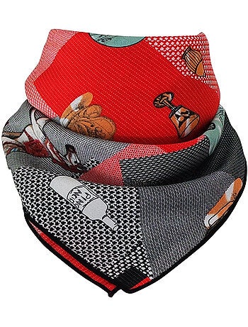 Foulard polysatin MAHALIA