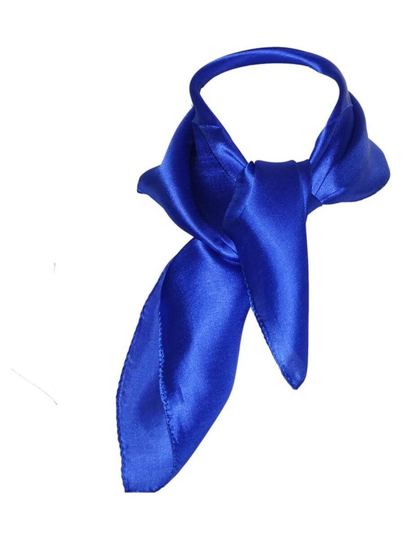 Foulard polysatin uni Bleu lagon - Kiabi