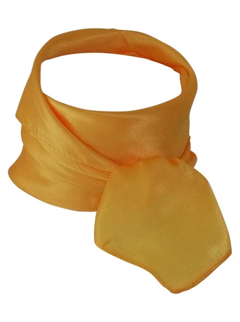 Foulard polysatin uni Jaune - Kiabi