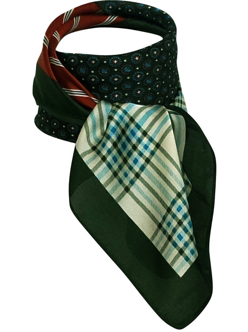 Foulard polysatin VERSAILLES Vert - Kiabi