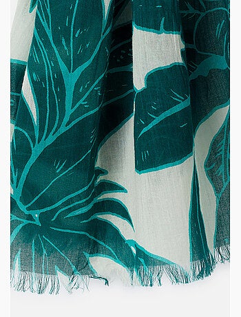 Foulard pur coton feuillages - Damart