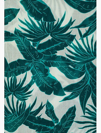 Foulard pur coton feuillages - Damart