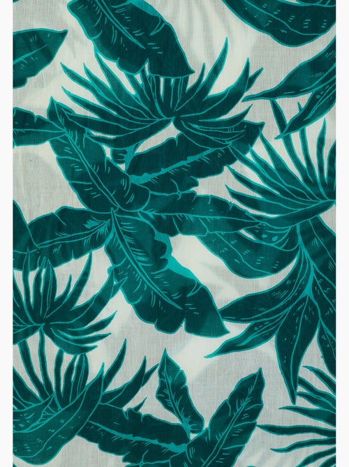 Foulard pur coton feuillages - Damart - Kiabi