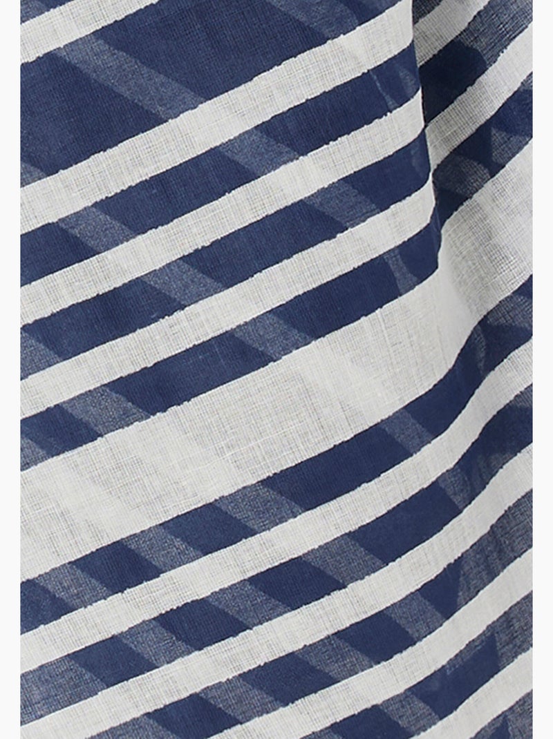 Foulard pur coton marin - Damart Bleu - Kiabi