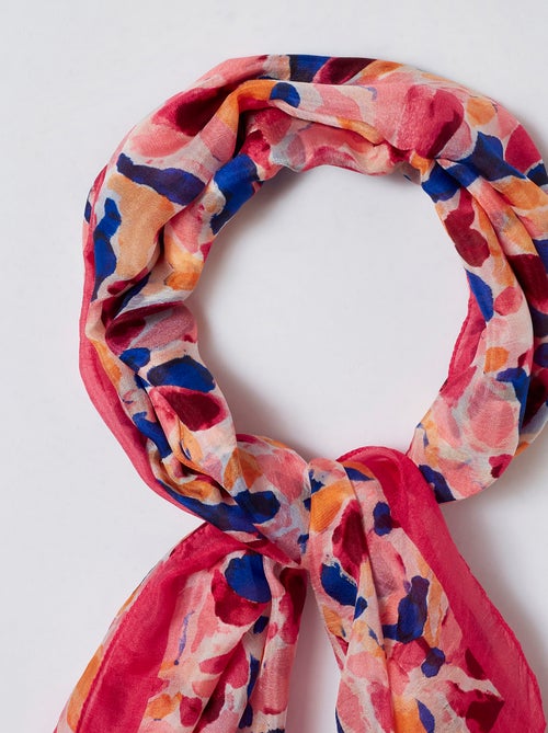 Foulard pure soie imprimé - Damart - Kiabi