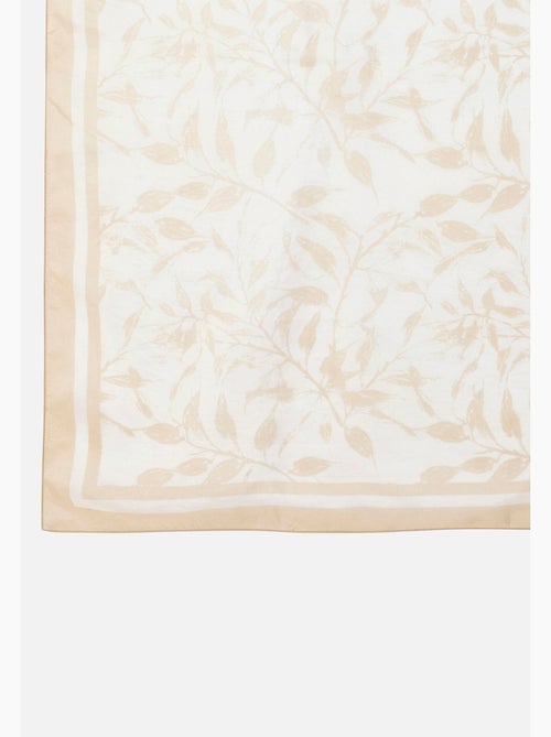 Foulard pure soie imprimé feuillage - Damart - Kiabi