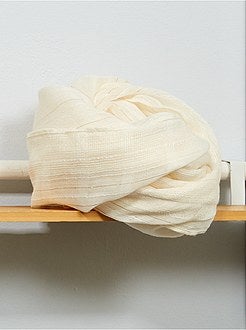 Foulard rectangulaire avec fils dorés - Kiabi