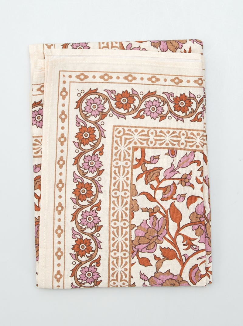 Foulard rectangulaire beige - Kiabi