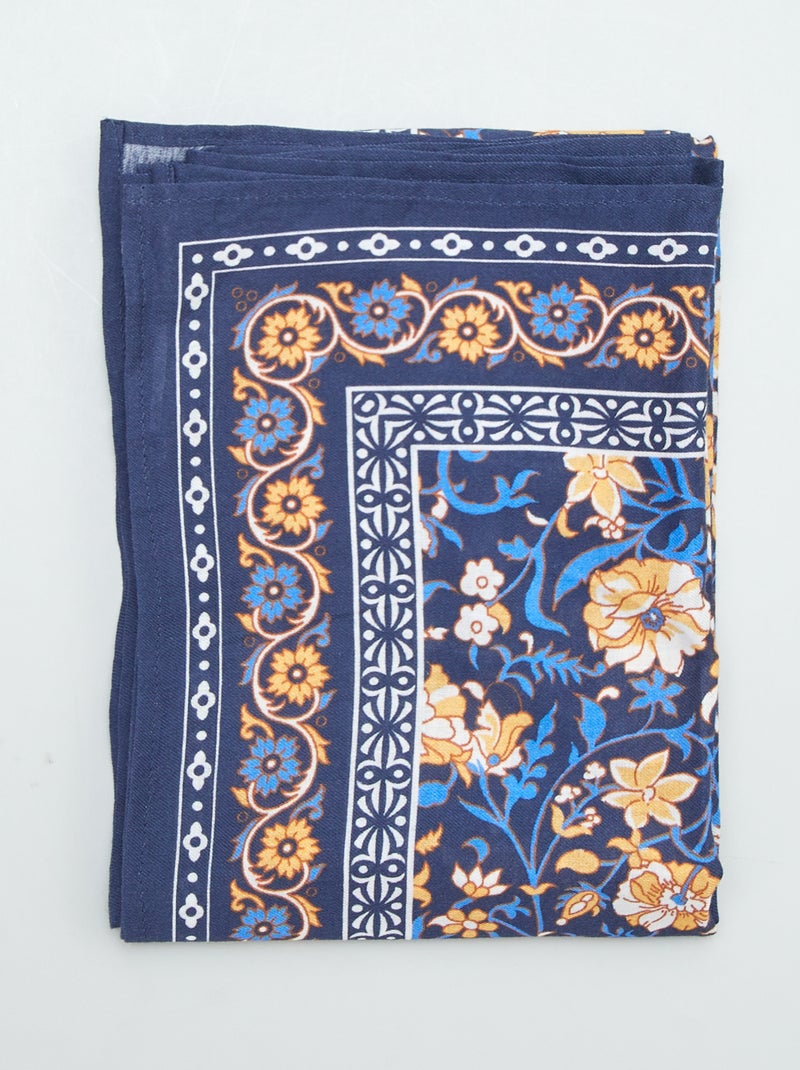 Foulard rectangulaire Bleu - Kiabi