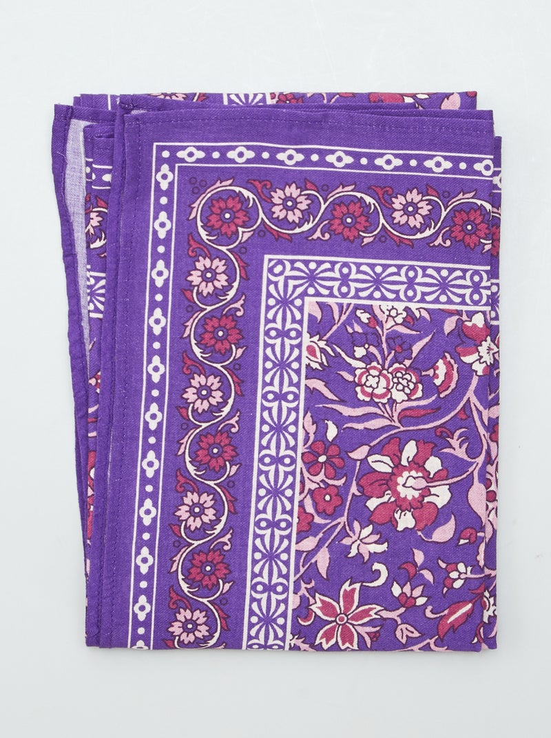 Foulard rectangulaire Violet - Kiabi