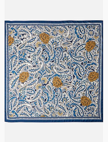 Foulard réversible imprimé cachemire - damart