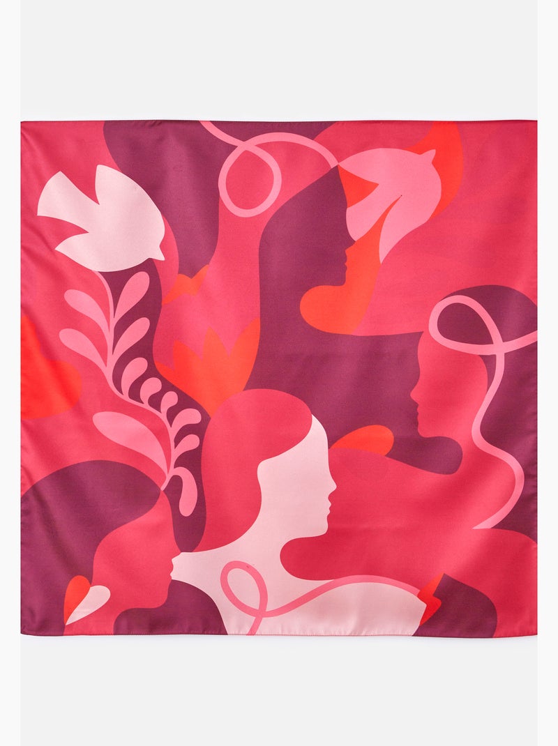 Foulard spécial Octobre Rose - Damart Rose - Kiabi
