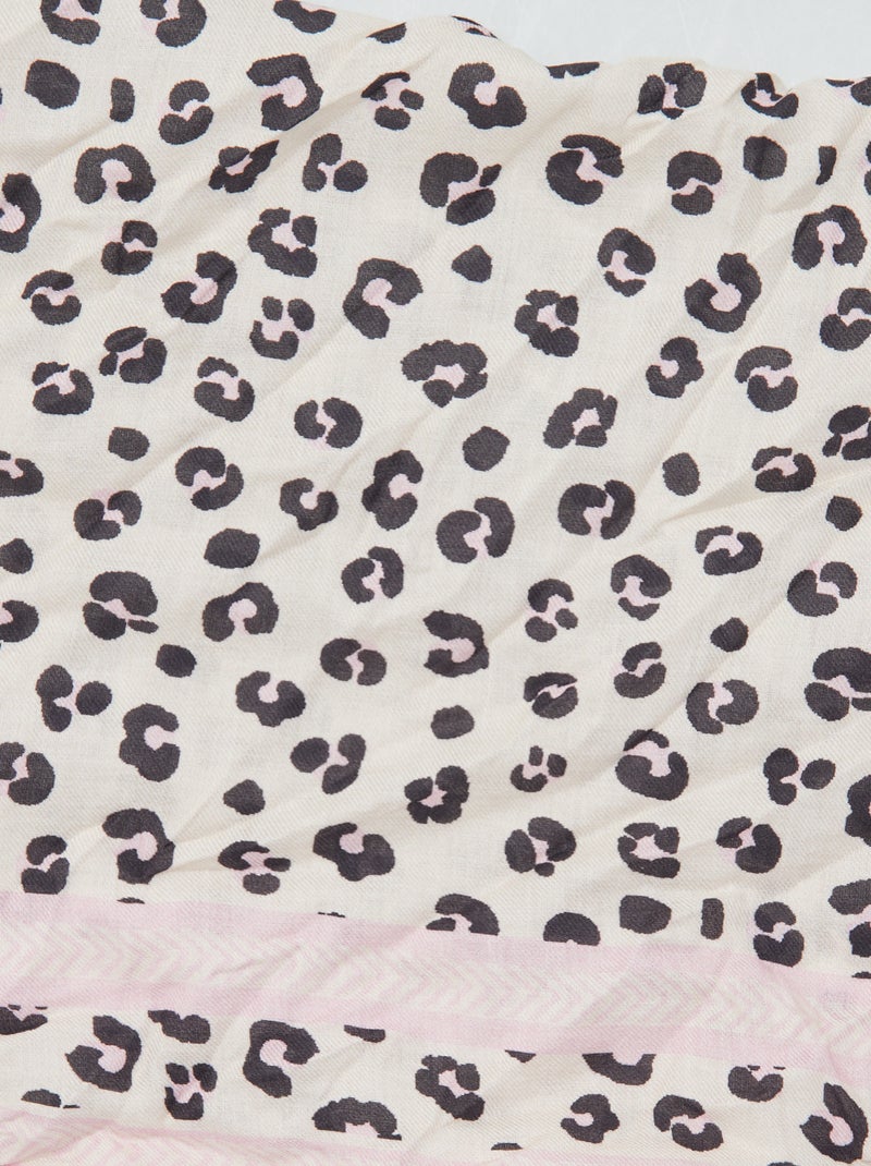 Foulard triangle imprimé léopard - Kiabi