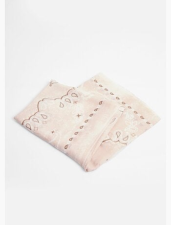Foulard type bandana, détails métallisés - AFIBEL