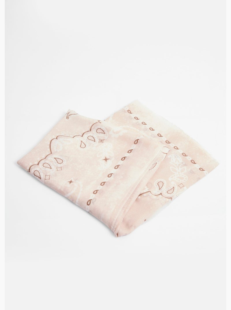 Foulard type bandana, détails métallisés - AFIBEL Beige - Kiabi