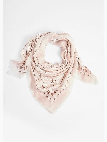 Foulard type bandana, détails métallisés