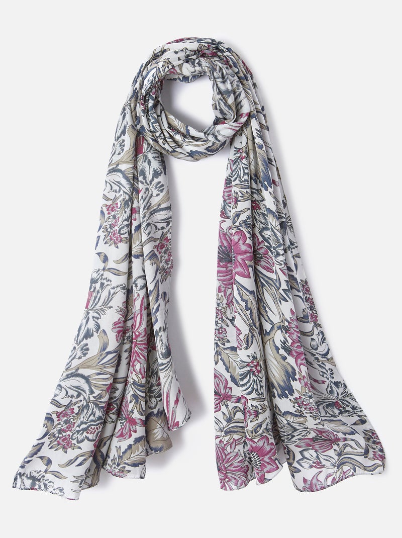 Foulard voile - Damart Gris - Kiabi