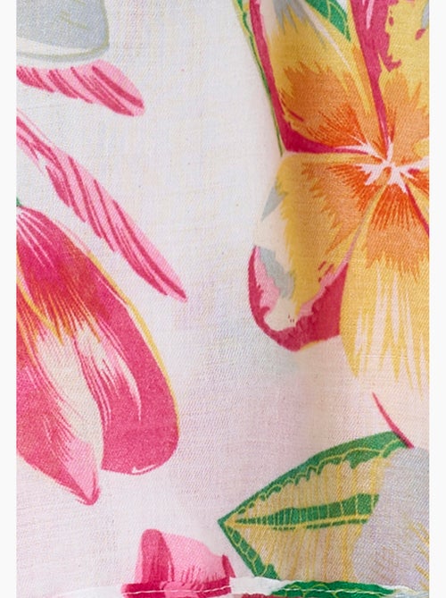 Foulard voile fleurs tropicales. - Damart - Kiabi