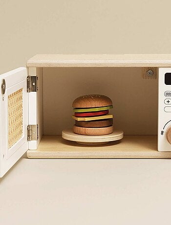Four à micro-ondes en bois