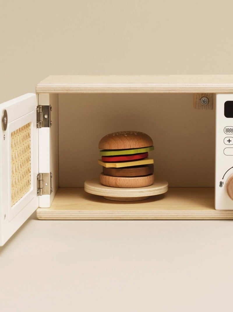 Four à micro-ondes en bois Blanc - Kiabi