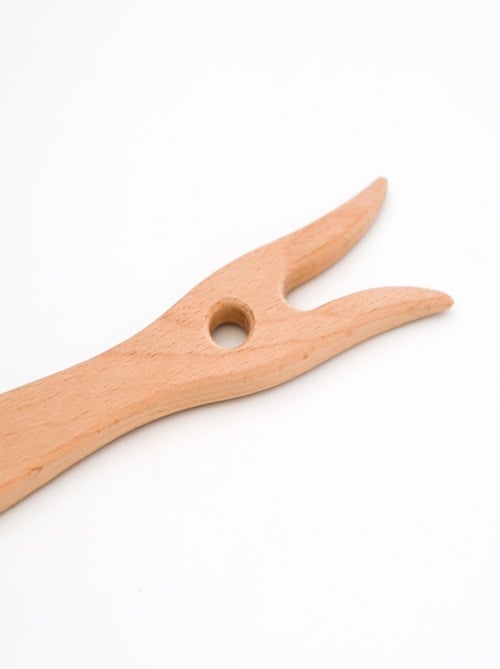 Fourchette à tricoter en bois - Kiabi