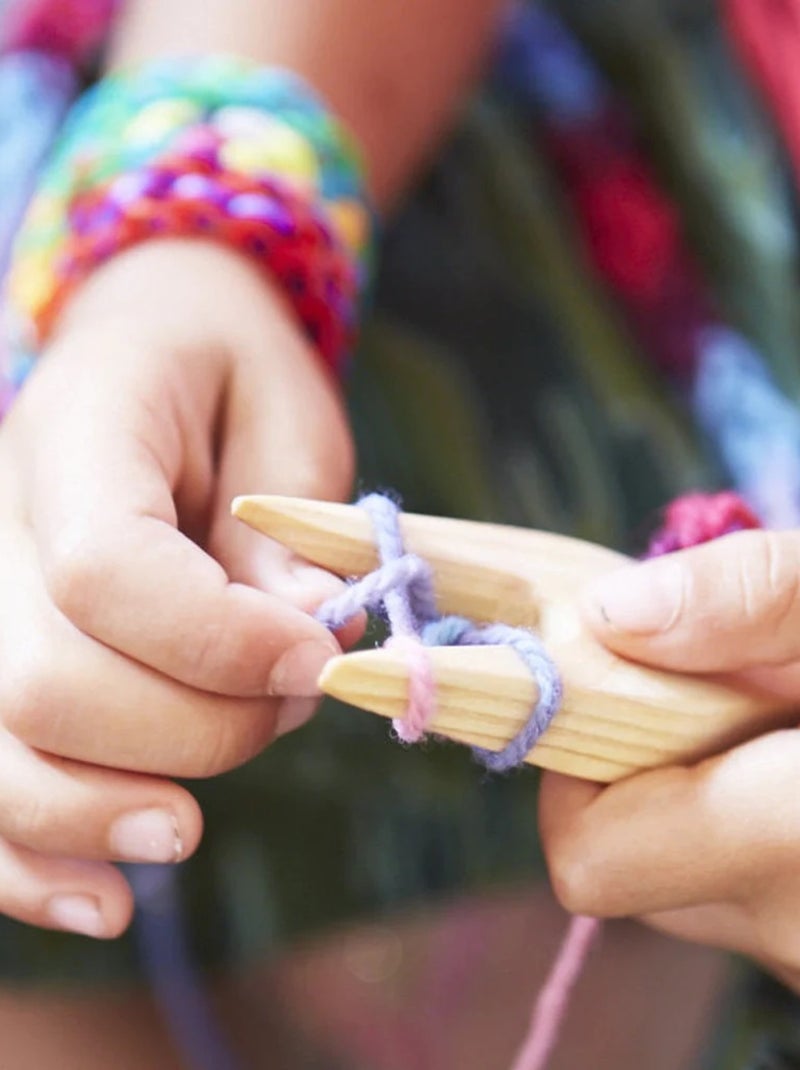 Fourchette à tricoter en bois Beige - Kiabi