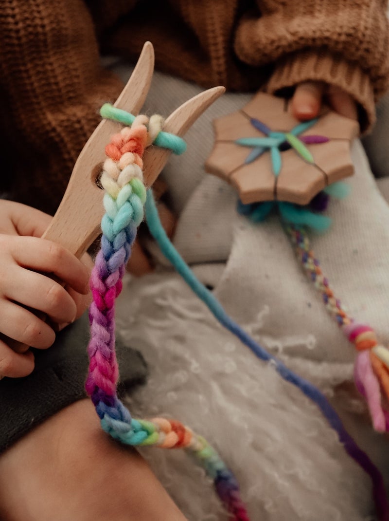 Fourchette à tricoter en bois Beige - Kiabi